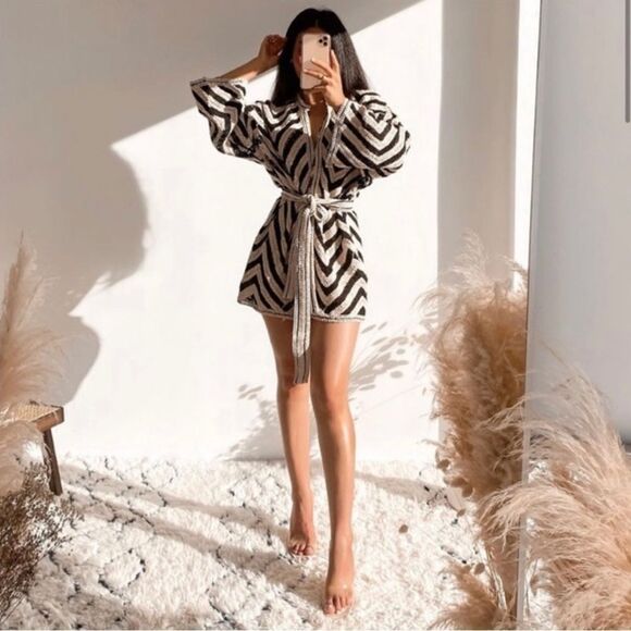 Zara Crochet Kimono Limited Edition Size M